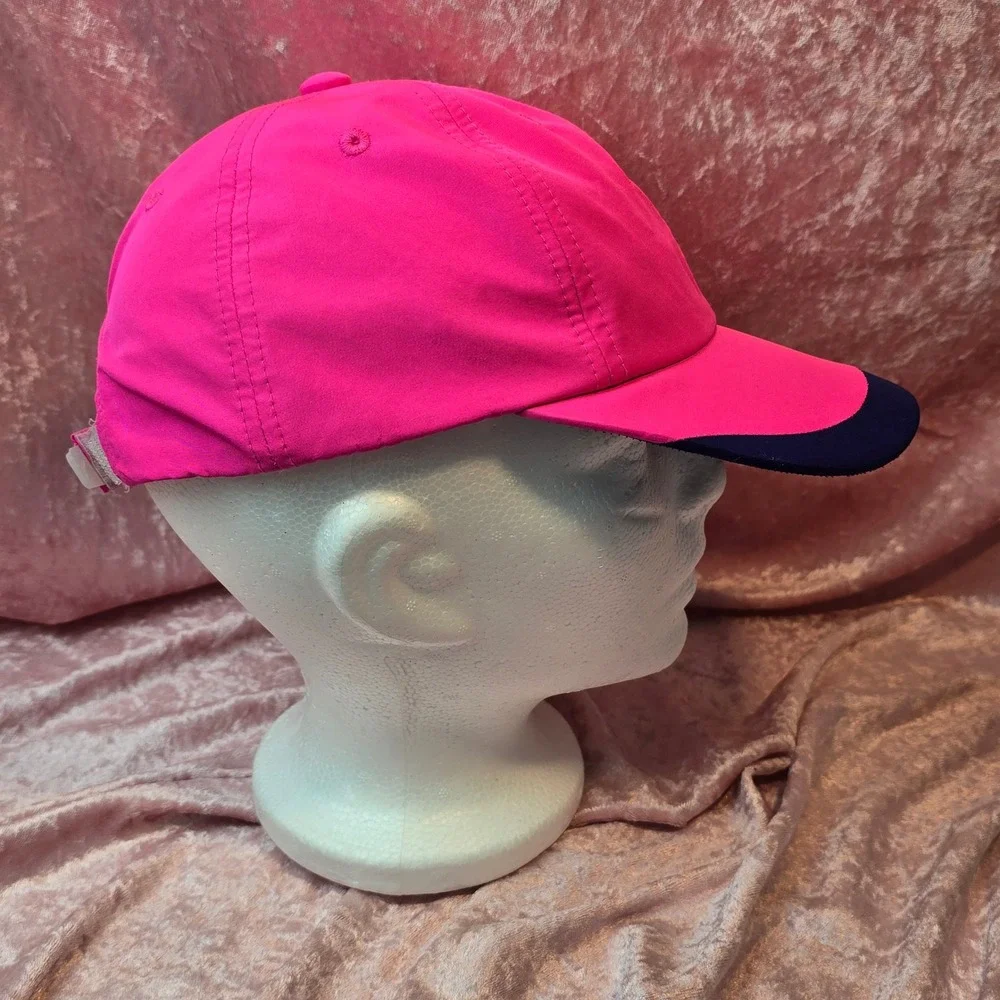 Puma Kids Hot Pink Navy Blue Athletic Baseball Cap Adjustable Hat